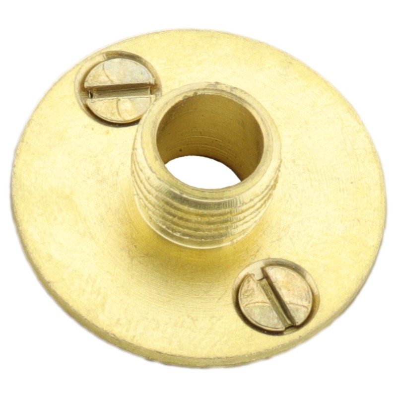 Lampholder fixing Plate with Screws in Raw Brass Lampholder fixing Plate with Screws in Raw Brass