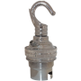Lampholder B22 Silver Nickel with Shade Ring, Chain Hook