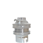 Lampholder B22 Silver Nickel with Shade Ring, 10mm Threaded Entry