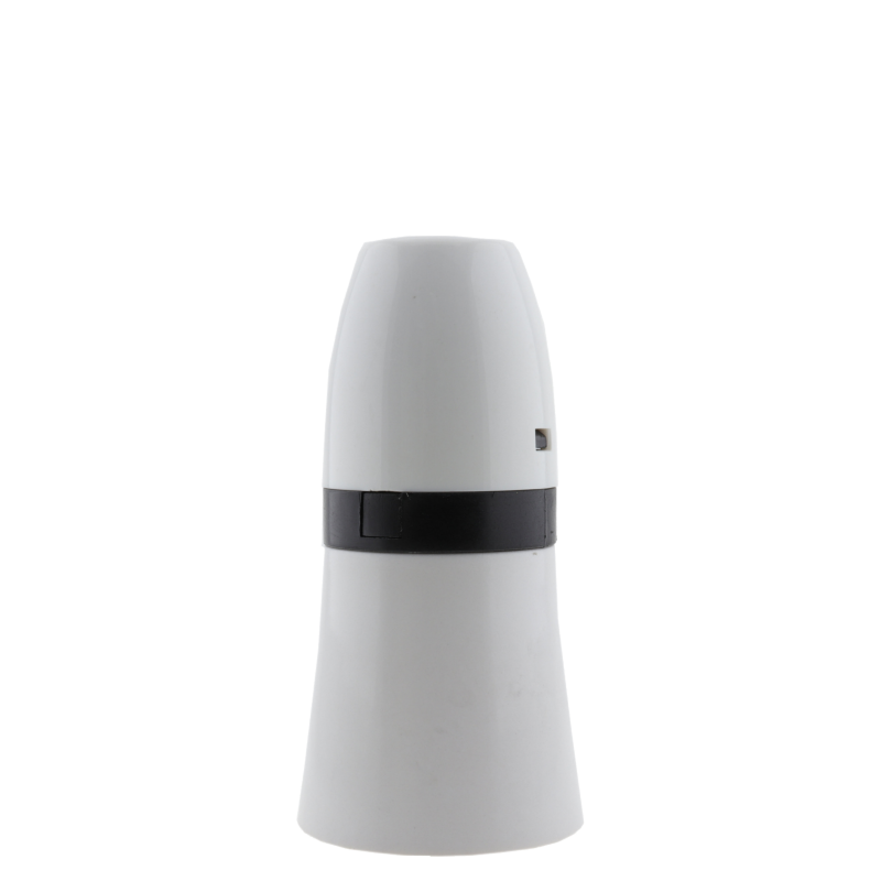Lampholder B22 White With Shade Skirt and 10mm Threaded Entry