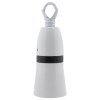 Lampholder B22 White With Shade Skirt and Metal Chain Loop