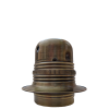 Lampholder E27 Antique Brass Finish with Shade Ring and 10mm Threaded Entry