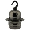 Lampholder E27 Dark Bronze Finish with Shade Ring and Metal Hook Lampholder E27 Dark Bronze Finish with Shade Ring and Metal Hook