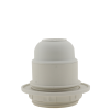 Lampholder E27 Off-White Thermoset Plastic with Shade Ring 10mm Threaded Entry