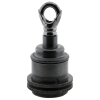 Traditional Edison Screw Bulb Holder (E27) with 2 Shade Rings and Metal Deco Styled Loop in Bronze Finish