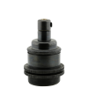 Traditional Edison Screw Lamp Holder (E27) with Shade Rings and Integrated Cord Grip in Bronze Finish