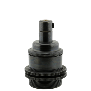 Traditional Edison Screw Lamp Holder (E27) with Shade Rings and Integrated Cord Grip in Bronze Finish