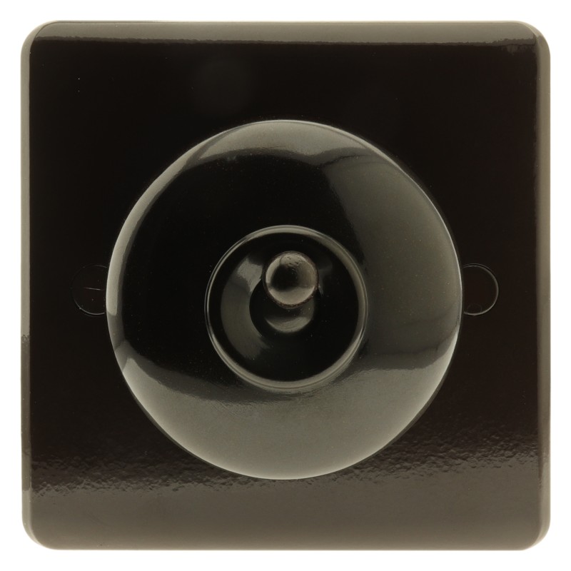 Vintage Crabtree Bakelite Light Switch on a Matching Flush Panel Plinth 2Way