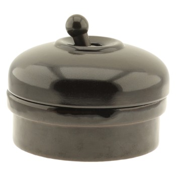 Vintage Crabtree Bakelite Light Switch on a Matching Flush Panel Plinth 2Way