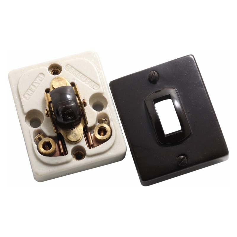 Crabtree Bakelite Architrave Light Switch, 1Way, 5Amp 230VAC