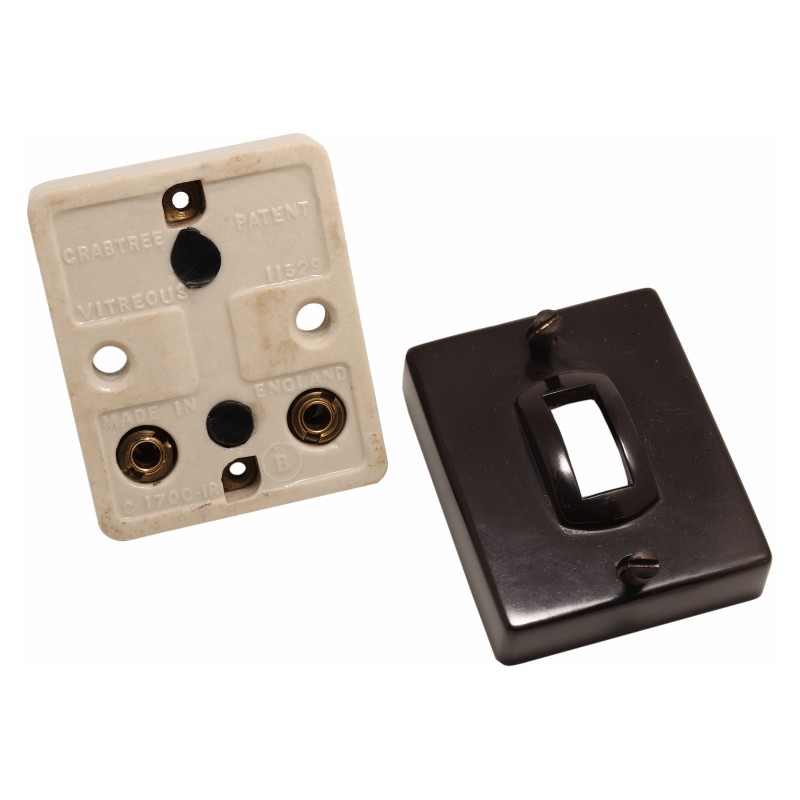 Crabtree Bakelite Architrave Light Switch, 1Way, 5Amp 230VAC