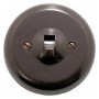 Rolls Bakelite Low Profile Light Switch, 1Way, 5Amp 230VAC