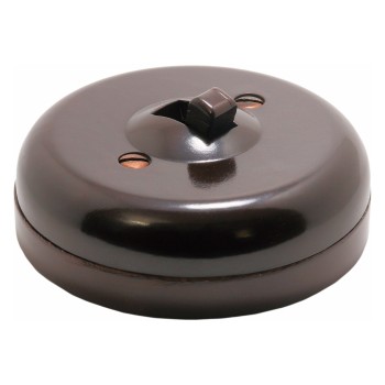 Rolls Bakelite Low Profile Light Switch, 1Way, 5Amp 230VAC