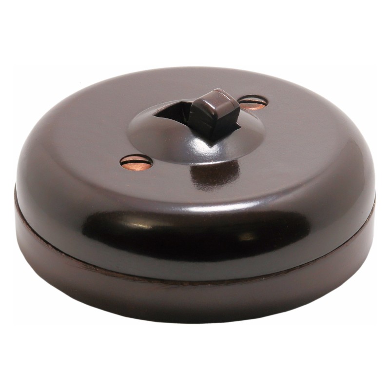 Rolls Bakelite Low Profile Light Switch, 1Way, 5Amp 230VAC