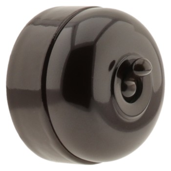 Vintage Bakelite and Ceramic 2Way Switch by Tucker Telac