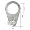 Art Deco Emporium M10 Zinc Plated Earth Tag with Brass Screw Terminal Art Deco Emporium M10 Zinc Plated Earth Tag with Brass Screw Terminal