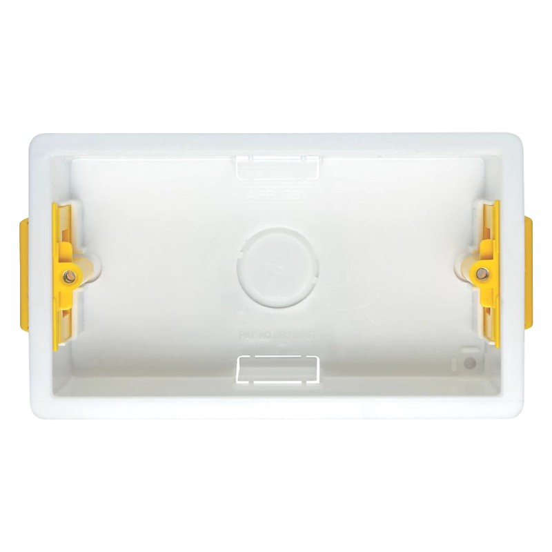 APPLEBY 2-GANG DRY LINING KNOCKOUT BOX 47MM APPLEBY 2-GANG DRY LINING KNOCKOUT BOX 47MM