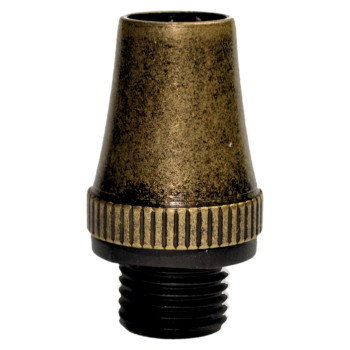 Two Part Metal Flex Clamp, 10mm Threaded in Antique Brass Finish