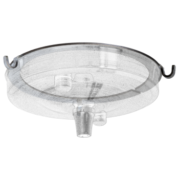 Medium 75mm Three Hook Ceiling Cup Ring