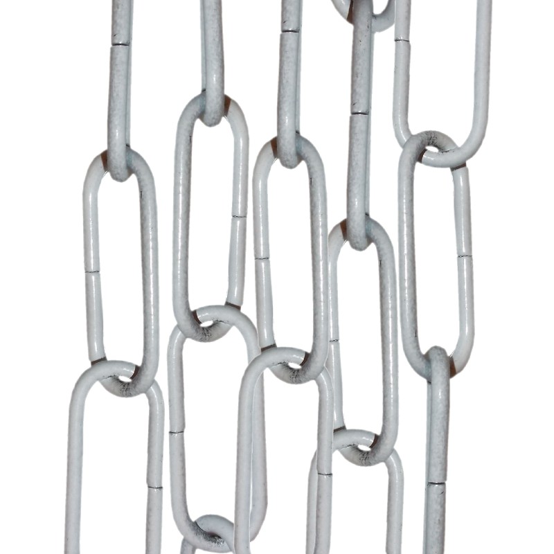 Standard Gauge Chain in Powder White Finish, 50cm
