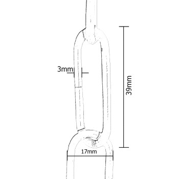 Standard Gauge Chain in Antique Brass Finish, 48cm