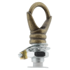 Deco Styled Ceiling Rose and Bulb Holder Loop in Antique Brass Finish Deco Styled Ceiling Rose and Bulb Holder Loop in Antique Brass Finish
