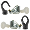 Deco Inspired Celiing Pendant Hook and Loop in Black Finish Deco Inspired Celiing Pendant Hook and Loop in Black Finish