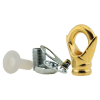 Deco Styled Ceiling Rose and Bulb Holder Loop in Polished Brass Finish Deco Styled Ceiling Rose and Bulb Holder Loop in Polished Brass Finish