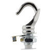 Deco Styled Ceiling Rose and Bulb Holder Hook in Silver Nickel Finish