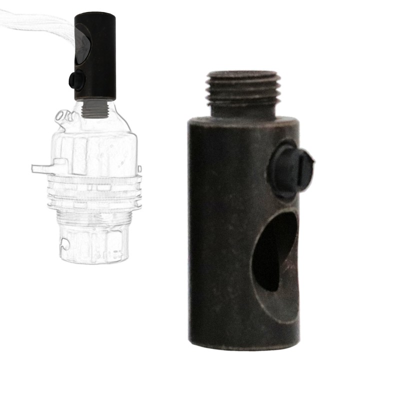Bronze Side Entry Cord Grip for Side Wiring of a Lampholder with Bottom Feed Bronze Side Entry Cord Grip for Side Wiring of a Lampholder with Bottom Feed