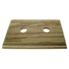 Solid Oak Switch Mount Pattress 2Gang for 2 Switches Solid Oak Switch Mount Pattress 2Gang for 2 Switches