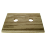 Solid Oak Switch Mount Pattress 2Gang for 2 Switches