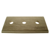 Solid Oak Switch Mount Pattress 3Gang for 3 Switches Solid Oak Switch Mount Pattress 3Gang for 3 Switches