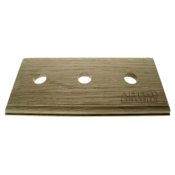Solid Oak Switch Mount Pattress 3Gang for 3 Switches