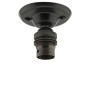 B22 Batten Lampholder in Black and Dark Bronze Finish