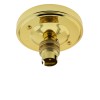Straight Batten Lamp Holder BC-B22 in Brass Finish