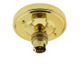 Straight Batten Lamp Holder BC-B22 in Brass Finish