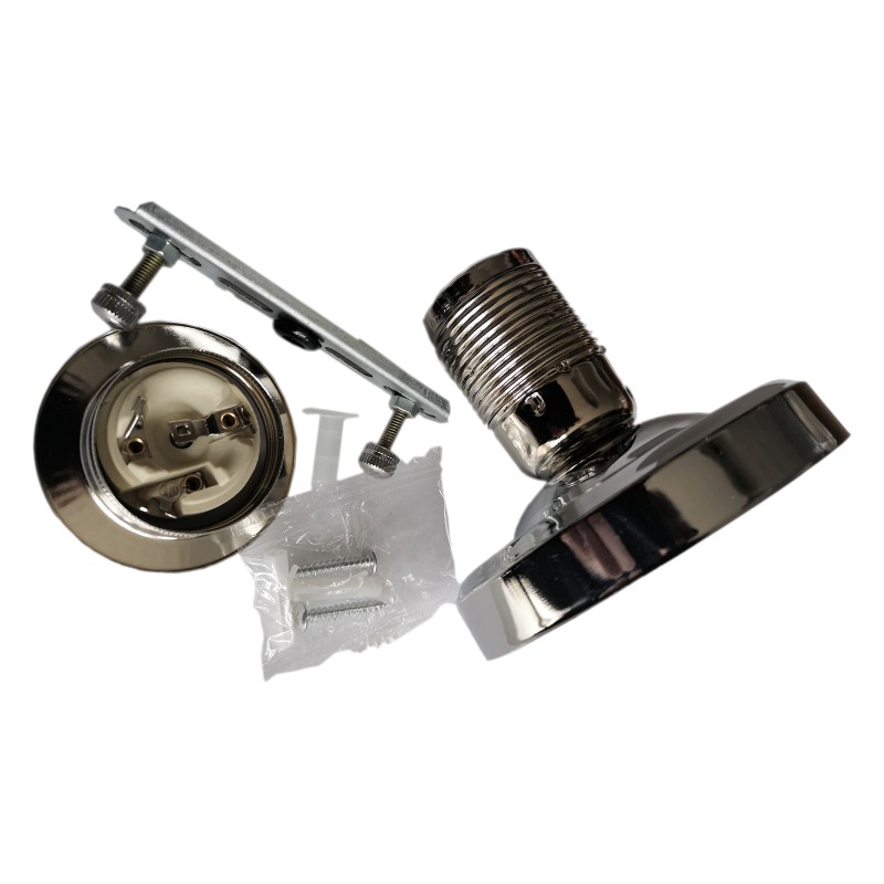 Large E27 Batten Lampholder in Chrome Finish Large E27 Batten Lampholder in Chrome Finish