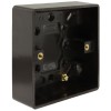 Dark Brown Surface Mount Pattress Back-Box -1-Gang-25mm Dark Brown Surface Mount Pattress Back-Box -1-Gang-25mm