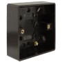 Dark Brown Surface Mount Pattress Back-Box -1-Gang-25mm