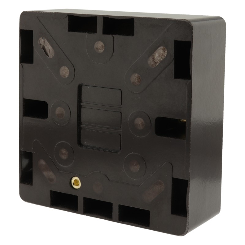 Dark Brown Surface Mount Pattress Back-Box -1-Gang-25mm Dark Brown Surface Mount Pattress Back-Box -1-Gang-25mm