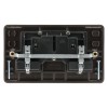 Dark Brown Switched Double Plug Socket -13A-2-Gang-SP Dark Brown Switched Double Plug Socket -13A-2-Gang-SP