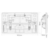 Dark Brown Switched Double Plug Socket -13A-2-Gang-SP Dark Brown Switched Double Plug Socket -13A-2-Gang-SP
