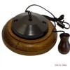 Bakelite and Oak Ceiling Pull Switch in Classical Period Styling and a Low Profile Dark Oak Finish