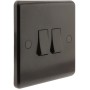 Dark Brown Wall Switch -2 Way-2 Gang-10 Amp