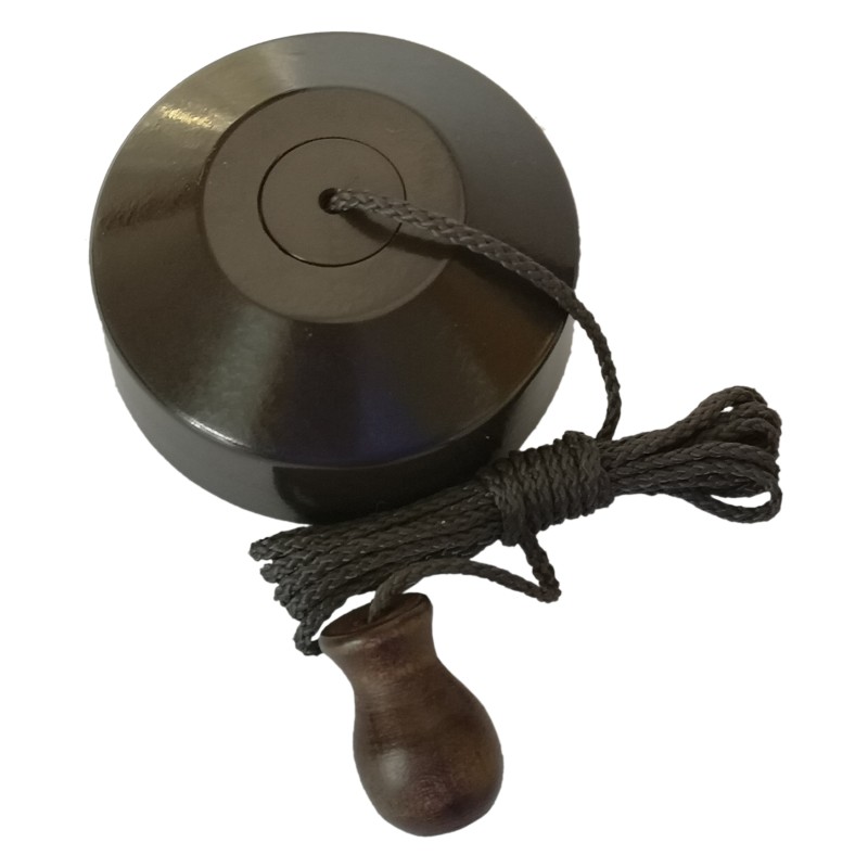 Vintage Styled Dark Brown Ceiling Pull Switch with Wood Toggle Vintage Styled Dark Brown Ceiling Pull Switch with Wood Toggle