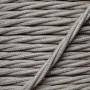 Cloth Braided Twisted Wire UK Made 3Core 3Amp in Linen