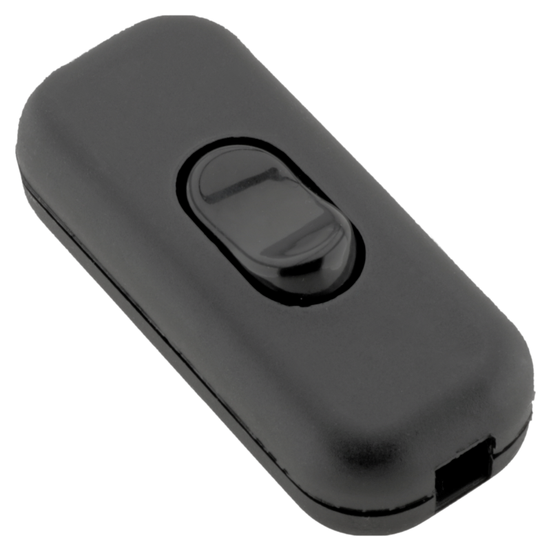 Small In-line Rocker Switch 3 Wire 1 Way in Black Small In-line Rocker Switch 3 Wire 1 Way in Black