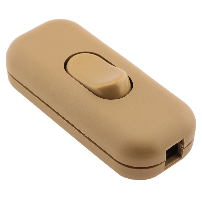 Small In-line Rocker Switch 3 Wire 1 Way in Gold Small In-line Rocker Switch 3 Wire 1 Way in Gold