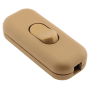 Small In-line Rocker Switch 3 Wire 1 Way in Gold